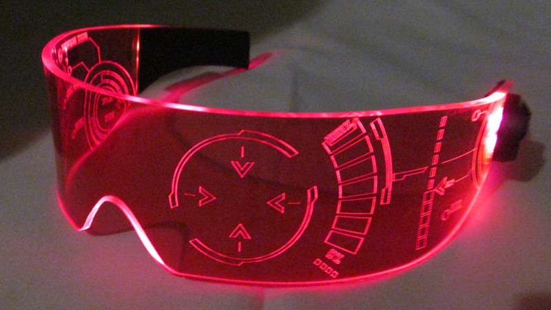 Illustration for article titled You'll Feel Like Iron Man Wearing These Glowing Laser-Etched Shades